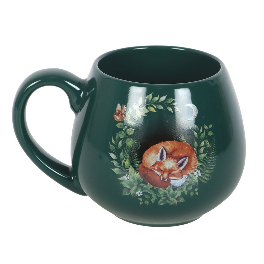 Something Different - Green Sleeping Fox Rounded Mok/beker - Groen